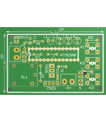 فایل دانلودی آموزشی Pcb و سورس پروژه متر التراسونیک به همراه نمایشگر  فاصله و رله - دانشجو کیت