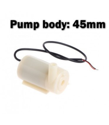 پمپ آب میکرو 3, 5, 6 ولت Micro water pump DC طول بدنه 45mm