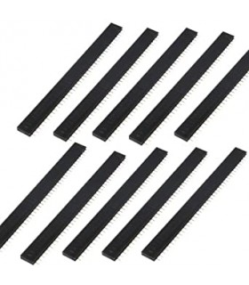 بسته 10 عددی  پین هدر 1*40 مادگی صاف 2.54mm - دانشجو کیت