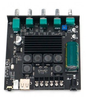 ماژول آمپلی فایربلوتوث 2.1  کانال  توان 50W*2+100W مدل ZK-TB21S - دانشجو کیت