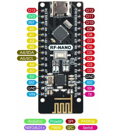 آردوینو نانو RF-NANO بی سیم NRF24L01