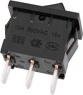 کلید راکر دو حالته 3 پین KCD1 ابعاد 19x12.8 - دانشجو کیت