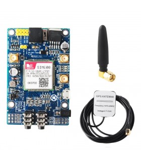 ماژول SIM808 GSM کامل با قابلیت مکان یابی SMS / GPS / GPRS دارای 2 آنتن مجزا - دانشجو کیت