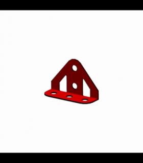 سازه رباتیک صفحه 5 ضلعی لبه دار فلزی ربوتکس - دانشجو کیت