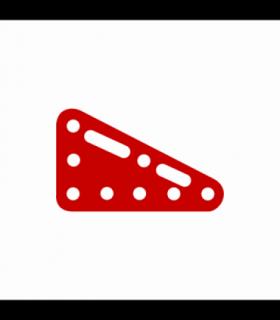 سازه رباتیک صفحه مثلثی فلزی ربوتکس - دانشجو کیت