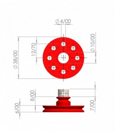 سازه پولی دوبل (L) ابعاد 21x38mm ربوتکس - دانشجو کیت