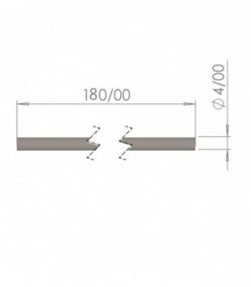 سازه رباتیک محور 18cm با قطر 4mm ربوتکس - دانشجو کیت