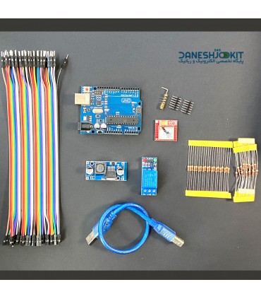 کیت آردوینو محافظ برق DC تنظیم ولتاژ با هشدار پیامک SIM800L - دانشجو کیت
