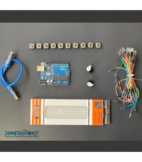 کیت آردوینو ساخت پیانو mini Piano با Uno R3 - دانشجو کیت