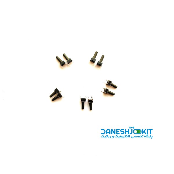 بسته 10 عددی میکروسوئیچ چهار پایه با ابعاد 6X6X11 - دانشجو کیت