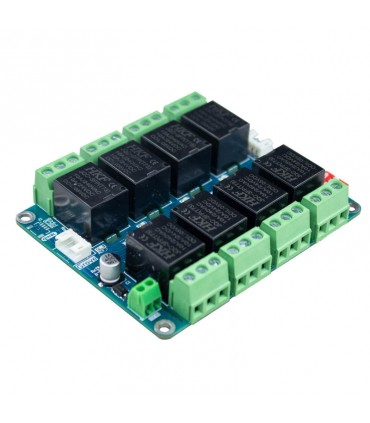 برد رله هشت کانال با کنترل I2C پرومیک ProMake Universal 8ch Relay Board with I2C Control easyiot - دانشجو کیت