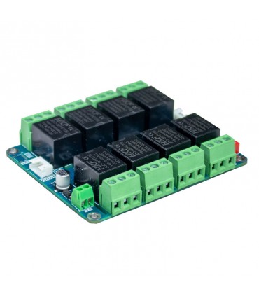 برد رله هشت کانال با کنترل I2C پرومیک ProMake Universal 8ch Relay Board with I2C Control easyiot - دانشجو کیت