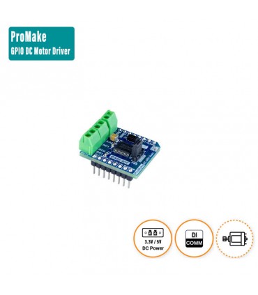 ماژول درایور GPIO موتور DC پرومیک ProMake GPIO DC Motor Driver - دانشجو کیت