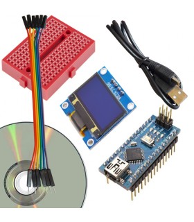 کیت آموزش نمایشگر OLED مهندسیکا با آردوینو نانو مدل SSD1306_”0.96 - دانشجو کیت
