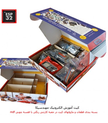 کیت آموزشی توسعه اینترنت اشیاء مهندسیکا مدل خلاقیت دلتا ESP32+70 - دانشجو کیت