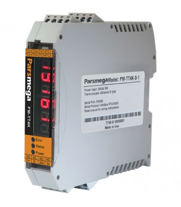 ترانسمیتر دما 4 کانال با نمایشگر (ترموکوپل) PM-TT4K پارس مگا - دانشجو کیت