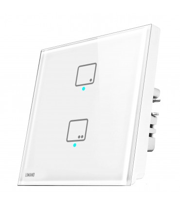 کلید لمسی دو پل شینا اقتصادی رنگ سفید - دانشجو کیت