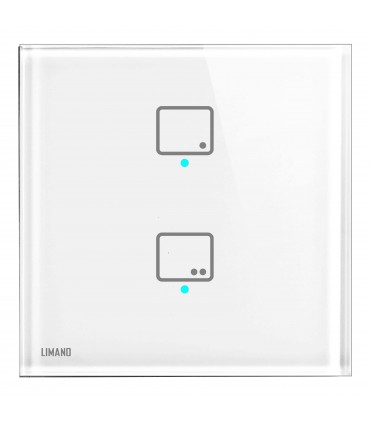 کلید لمسی دو پل شینا اقتصادی رنگ سفید - دانشجو کیت