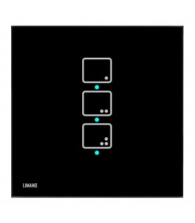 کلید لمسی سه پل شینا اقتصادی رنگ مشکی - دانشجو کیت