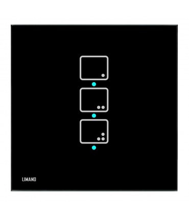 کلید لمسی سه پل شینا اقتصادی رنگ مشکی - دانشجو کیت