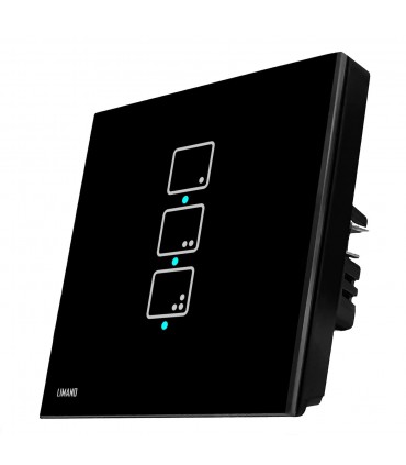 کلید لمسی سه پل شینا اقتصادی رنگ مشکی - دانشجو کیت