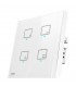 کلید لمسی چهارپل شینا اقتصادی رنگ سفید - دانشجو کیت