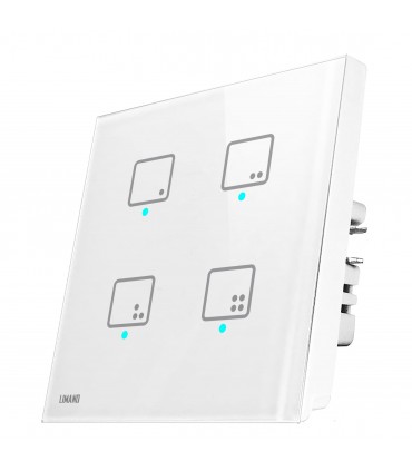 کلید لمسی چهارپل شینا اقتصادی رنگ سفید - دانشجو کیت