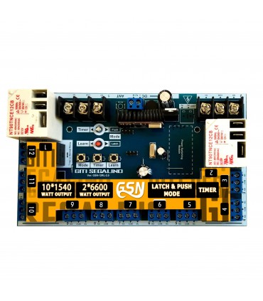 ماژول گیرنده رادیویی رله 12 کانال-12 ولت با فرکانس 433MHz - دانشجو کیت