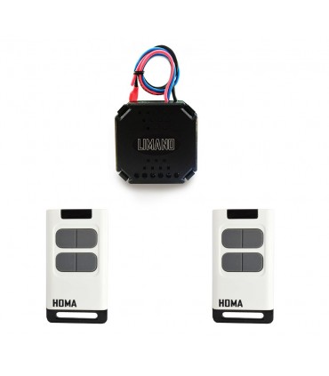 بسته گیرنده تک رله اقتصادی 220 ولت به همراه 2 عدد ریموت هما - دانشجو کیت