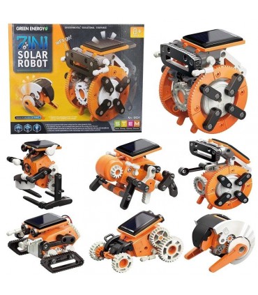 کیت 7 در 1 ربات خورشیدی متحرک 7in 1 Solar Robot - دانشجو کیت