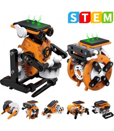 کیت 7 در 1 ربات خورشیدی متحرک 7in 1 Solar Robot - دانشجو کیت