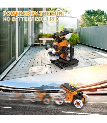 کیت 7 در 1 ربات خورشیدی متحرک 7in 1 Solar Robot - دانشجو کیت