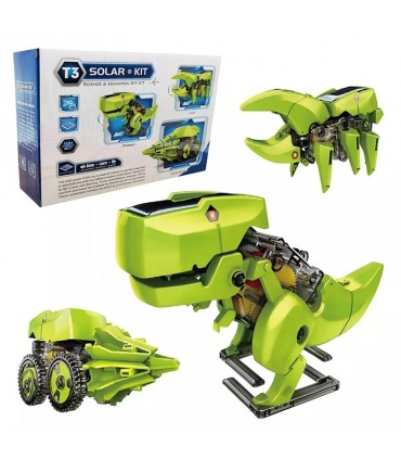 کیت 3 در 1 ربات خورشیدی دایناسور متحرک 3in1 Solar - دانشجو کیت