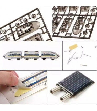 کیت آموزشی قطار خورشیدی سریع السیر Solar Bullet Train Educational DIY - دانشجو کیت
