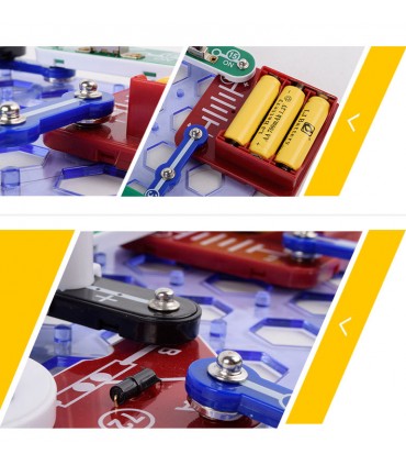 کیت 8 مدار الکترونیکی به همراه بازی با نور LED FUN - دانشجو کیت