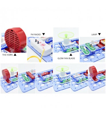 کیت 16 مدار الکترونیکی به همراه گیرنده رادیویی FM RADIO - دانشجو کیت