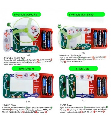 کیت 16 مدار الکترونیکی به همراه گیرنده رادیویی FM RADIO - دانشجو کیت