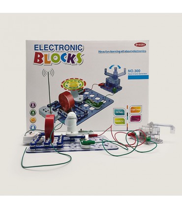 کیت 31 مدار الکترونیکی همراه با ژنراتور دستی HAND CRANK GENERATOR - دانشجو کیت