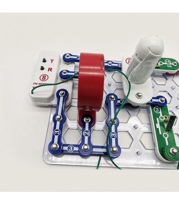 کیت 31 مدار الکترونیکی همراه با ژنراتور دستی HAND CRANK GENERATOR - دانشجو کیت