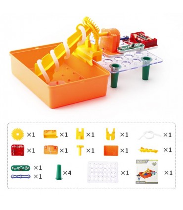 کیت آموزشی مدار الکتریکی ساخت چرخ آبی مارپیچ Spiral Waterwheel - دانشجو کیت