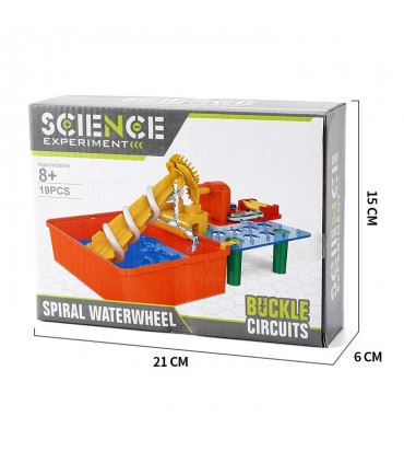 کیت آموزشی مدار الکتریکی ساخت چرخ آبی مارپیچ Spiral Waterwheel - دانشجو کیت
