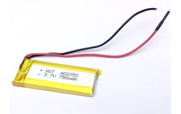 باتری لیتیوم پلیمر 3.7V 750mAh | دانشجو کیت