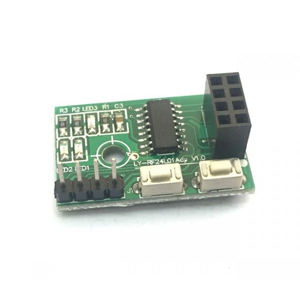 بورد راه انداز ماژول NRF24L01 با خروجی سریال | دانشجو کیت