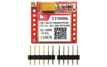 ماژول سیم کارت Sim800L با برد راه انداز و آنتن قابلیت نصب میکروفن و اسپیکر GSM