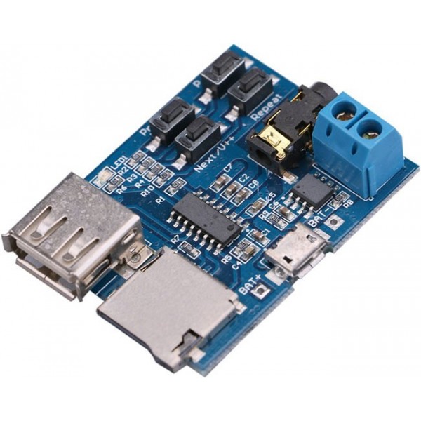 ماژول MP3 Player TF با USB و میکروسوئیچ