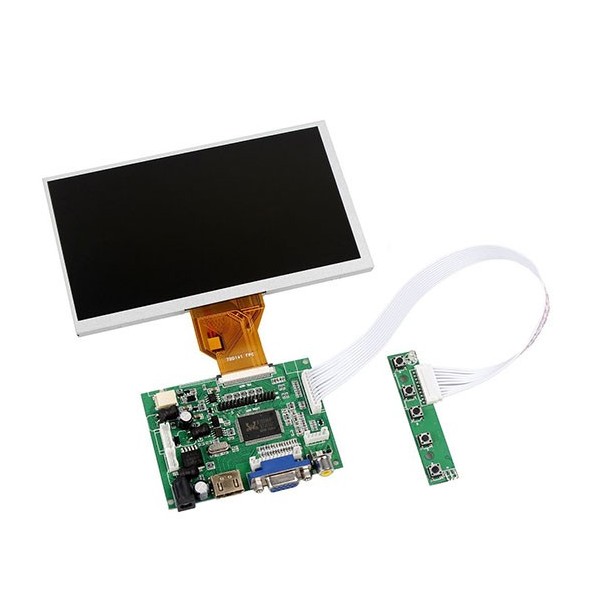 ال سی دی 7 اینچ تاچ 2av-1 vga-1 hdmi-ttl-50 pin-lvds-acc