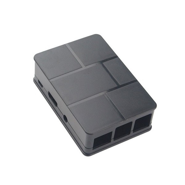 باکس رزبری ساده Raspberry Black ABS Box