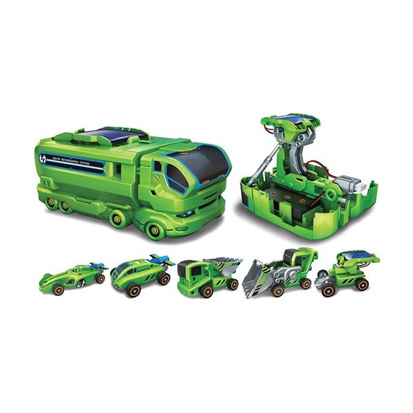 کیت ربات خورشیدی 7 کاره با دفترچه ساخت