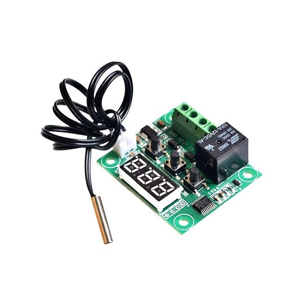 ماژول کنترلر دما با سنسور DS18B20 ضدآب مدل W1209