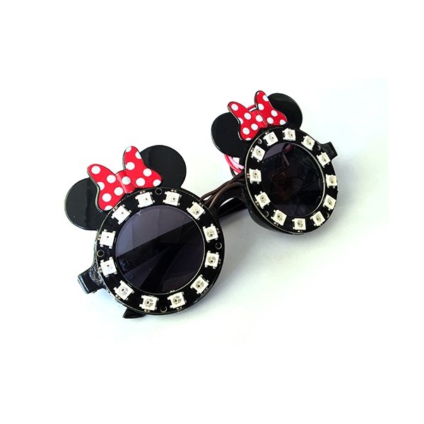 کیت عینک ال ای دی LED RGB Pixel Ring با آردوینو، باتری و اتصالات مربوطه